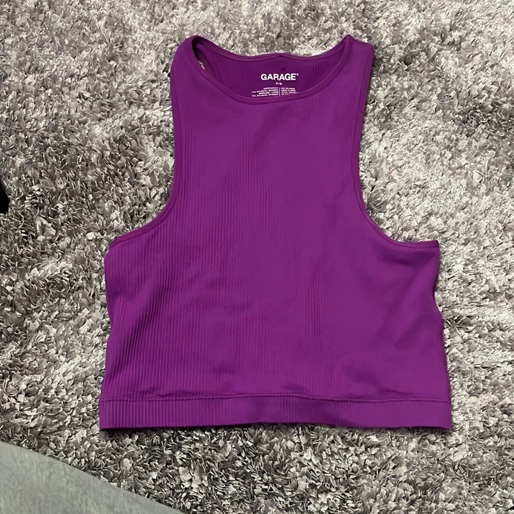 Garage purple tank top brand new